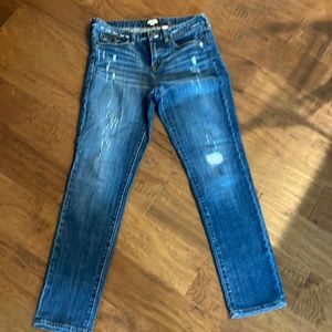 J Crew Factory stretch jeans size 29 distressed